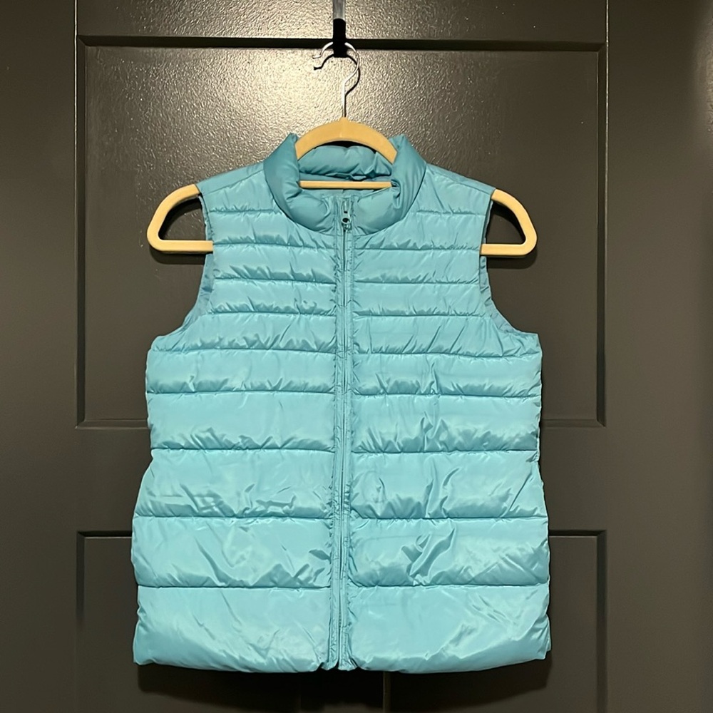 Girls Gap Kids Blue Puffer Vest